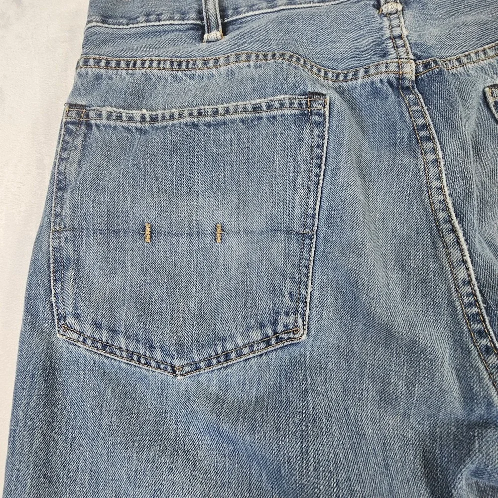 Polo Ralph Lauren Authentic Dungaree Jeans Men's 38x34 Straight Leg Blue Denim